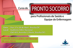 Curso de Pronto Socorro para Profissionais de Saúde e Equipes de Enfermagem